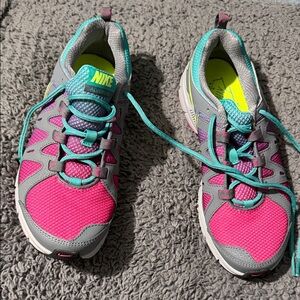Nike Pink and Gray Athletic Shoes